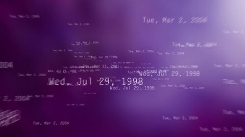 New year 2018 - random dates Purple