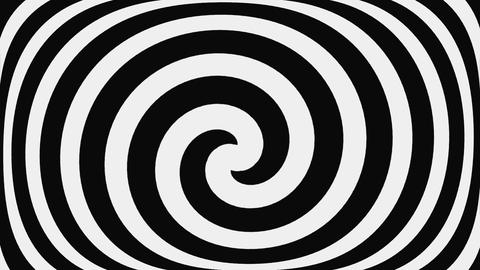 Black And White Hypnotic Spiral, Loop