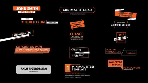 Minimal Titles 2 0