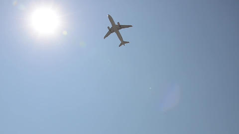 airplane take off and fly away